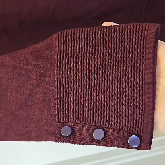 *NWT* evolution by Cyrus Myna Button Sleeve Open Front Cardigan Sweater - Picture 5 of 9